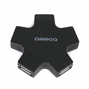 OMEGA - OUH24SB 4 portos USB HUB