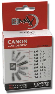 ECOMAX EM3C Cyan (Canon BCI-3C) (For Use)
