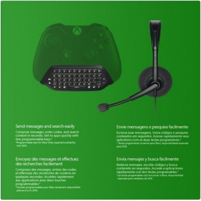 Microsoft Xbox One Chatpad és chat headset. (XBOX ONE)
