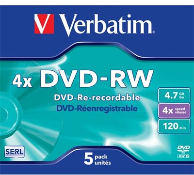 Verbatim DVD-RW 4,7GB Normal