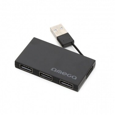 OMEGA - OUH24BB 4 portos USB HUB