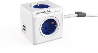 Allocacoc - POWERCUBE Extended USB - Kék