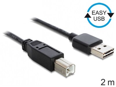 Delock - Easy-USB A/B M/M adatkábel 2m - 83359
