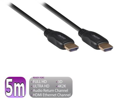 Ewent - HDMI-HDMI kábel 5m Black