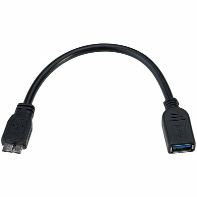 Akyga - Cable adapter 15cm OTG USB-A 3.0/microUSB-B 3.0 F/M - AK-AD-30