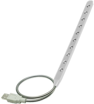 USB-s Vakoss Olvasólámpa 10 LED, LC-7013W white