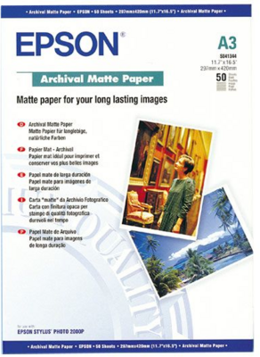 Epson Archival Matte papír | 192g | A3 | 50 lap
