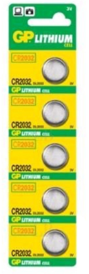 GP CR 2032 5db/csomag Lithium gombelem