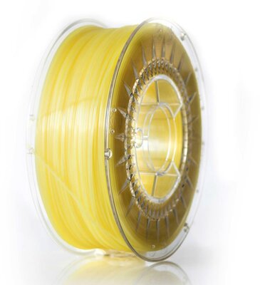 Devil Design - Filament / PET-G / Bright Yellow Transparent / 1,75 mm / 1 kg