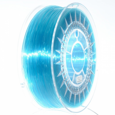 Filament DEVIL DESIGN / PETG / BLUE TRANSPARENT / 1,75 mm / 1 kg.