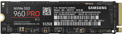 Samsung - 960 Pro 512GB - M.2 - MZ-V6P512BW