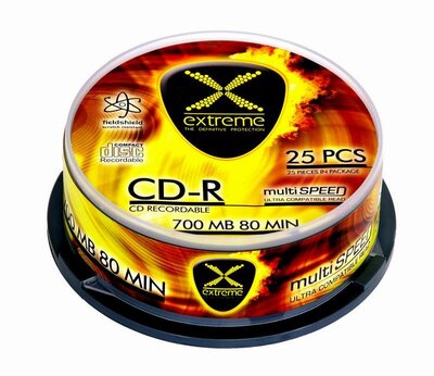 Esperanza CD-R Extreme [ cake box 25 | 700MB | 52x ]