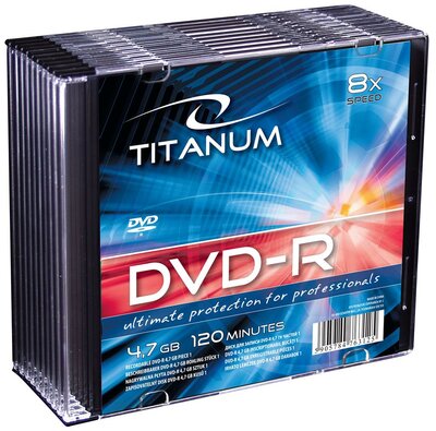 Esperanza DVD-R TITANUM [ slim jewel case 10 | 4.7GB | 8x ]