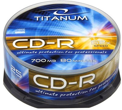 Esperanza Titanum CD-R [ cakebox 25 | 700MB | 52x ]