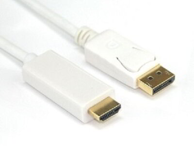VCOM - DisplayPort-HDMI 1.8m - fehér