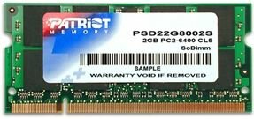 Notebook DDR2 Patriot 800MHz 2GB - PSD22G8002S