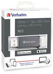 Verbatim iStore 'n' Go Lightning Usb Drive 16GB