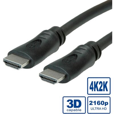 OEM - HDMI 2.0 M/M UHD video jelkábel 2m fekete