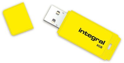 Integral - Neon Yellow Flash Drive 8GB