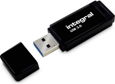 Integral - Black USB 3.0 Flash Drive 128GB