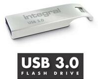 Integral - Metal ARC Flash Drive 16GB