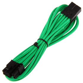 Kábel Táp Hosszabbító BitFenix 6+2-Pin PCIe 45cm Harisnyázott Zöld/Fekete