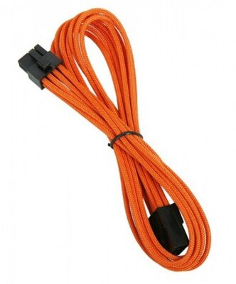 Kábel Táp Hosszabbító BitFenix 8-Pin PCIe 45cm Harisnyázott Narancs/Fekete