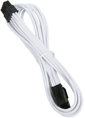 Kábel Táp Hosszabbító BitFenix 8-Pin PCIe 45cm Harisnyázott Fehér/Fekete