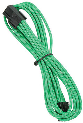 Kábel Táp Hosszabbító BitFenix 6-Pin PCIe 45cm Harisnyázott Zöld/Fekete