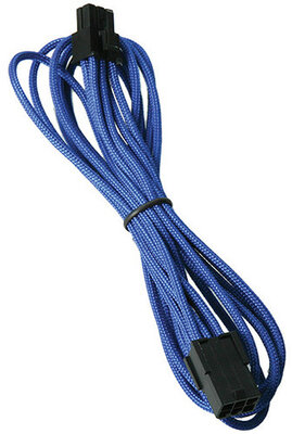 Kábel Táp Hosszabbító BitFenix 6-Pin PCIe 45cm Harisnyázott Kék/Fekete