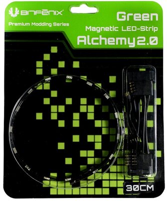 LED Szalag BitFenix Alchemy 2.0 Mágneses 60cm 30 LED Zöld