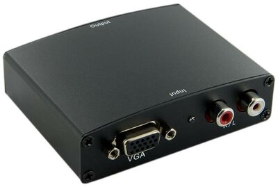 4World Konverter VGA + R/L Audio to HDMI