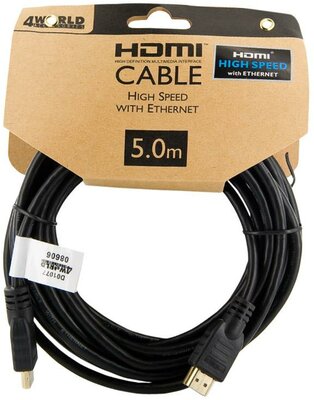 4World - HDMI - HDMI kábel Ethernet (v1.4), 3D - 5m