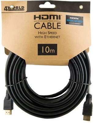 4World - HDMI - HDMI kábel Ethernet (v1.4), 3D - 10m