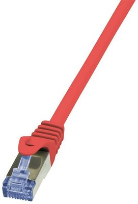 LOGILINK - patch kábel, Cat.6A 10G S/FTP PIMF PrimeLine piros 1m - CQ3034S