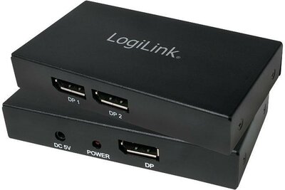 LOGILINK - 4K DisplayPort 1.2 Splitter, 2x DisplayPort - CV0090