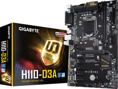 S1151 Gigabyte GA-H110-D3A Bitcoin Edition
