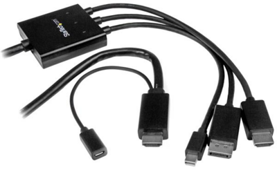 Startech - HDMI, DisplayPort or Mini DisplayPort to HDMI Converter Cable - 2 m