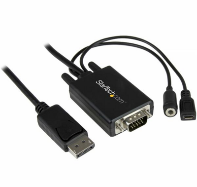 Startech - DisplayPort to VGA Adapter Cable with Audio - 3m