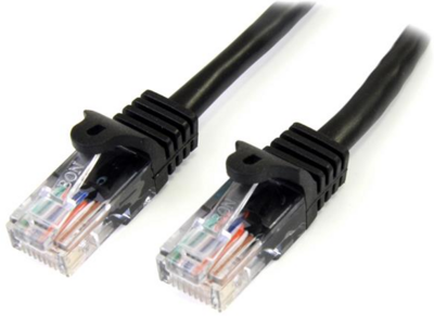 Startech - 45PAT3MBK UTP CAT5E patch kábel 3m Fekete