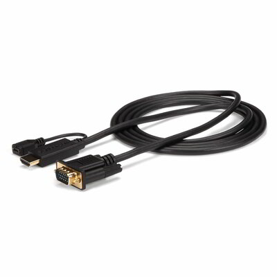 Startech - 1m-es HDMI-VGA aktív átalakító kábel - HD2VGAMM3