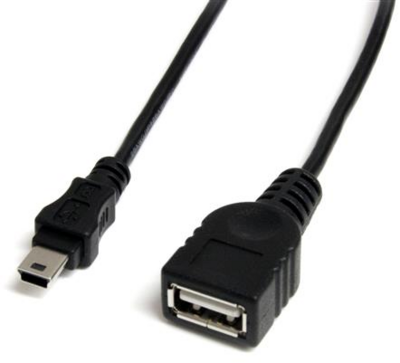 Startech - Mini USB 2.0 Cable - USB A to Mini B F/M - 30CM