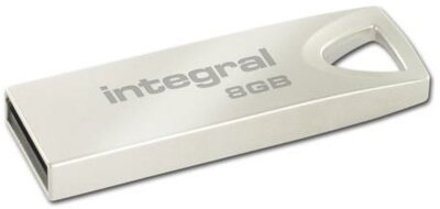 INTEGRAL - Metal ARC Kulcstartó pendrive 8GB - EZÜST