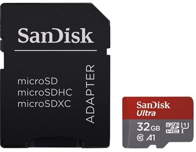 SANDISK - 32GB MICROSD ULTRA ANDROID KÁRTYA + adapter - SDSQUAR-032G/173447