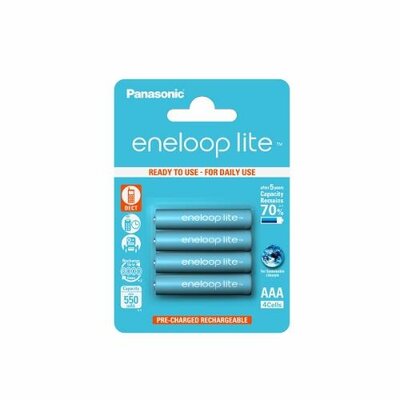 Panasonic Eneloop Lite R03/AAA 550mAh, 4 Pcs