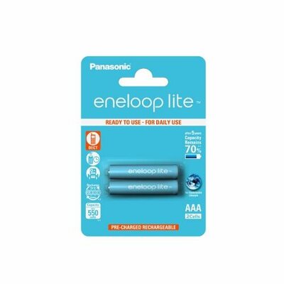 Panasonic Eneloop Lite R03/AAA 550mAh, 2 Pcs