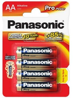 Panasonic Pro Power Alkaline battery LR6/AA, 4 Pcs