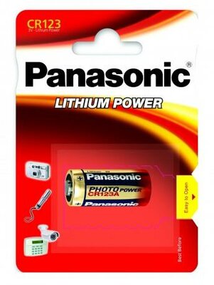 Panasonic Lithium Power Lithium Battery CR123A, 1 pc