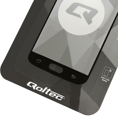 Qoltec Premium Tem. Glass Screen Protector for Sam.S7 edge | full cover - FEKETE