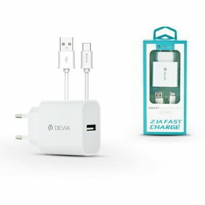 Devia ST301124 Smart 2.1A Type-C hálózati töltő - FEHÉR